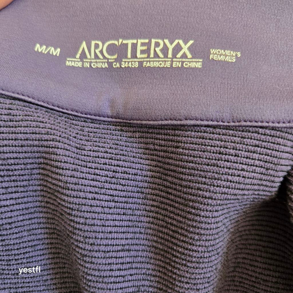 ARC'TERYX purple quarter-zip base layer top M - Picture 6 of 10